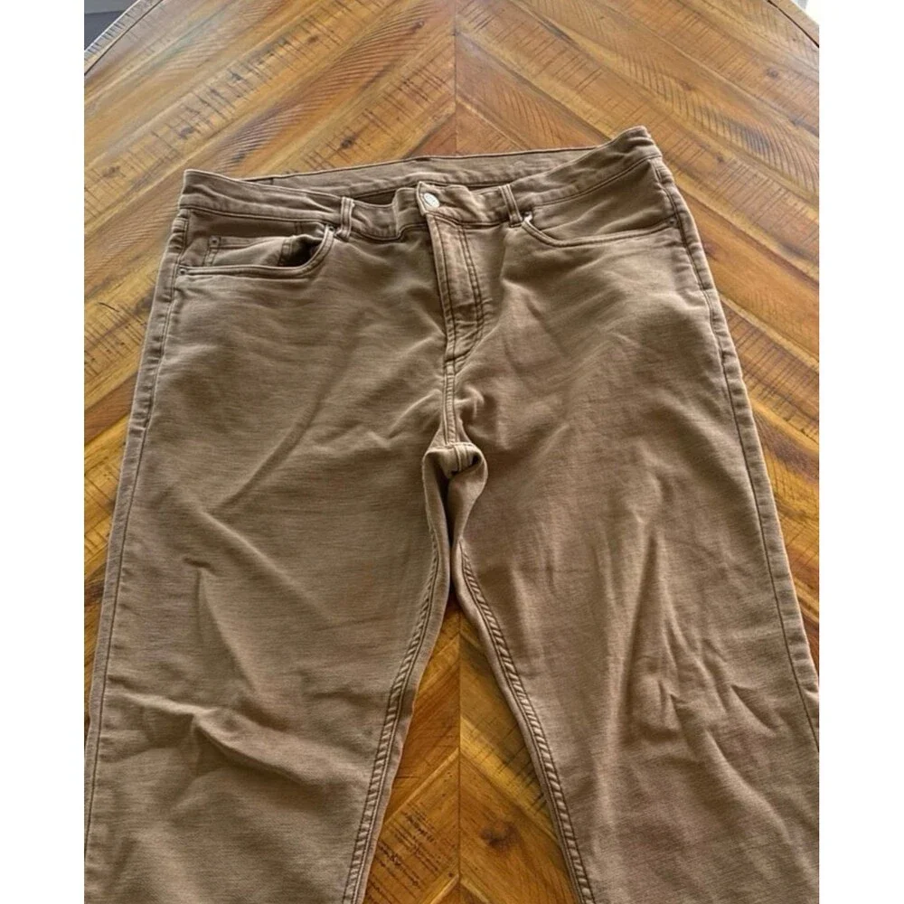 Faherty Stretch Terry 5 Pocket Pants 34x32 Driftwood EUC